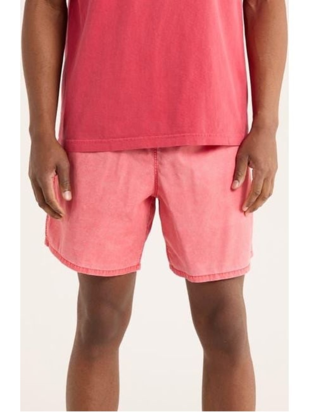 Pink Easy Pigment Nylon Shorts
